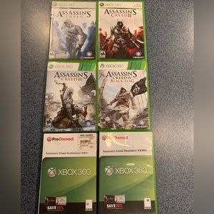 Assassin’s Creed Xbox 360 game collection (used)